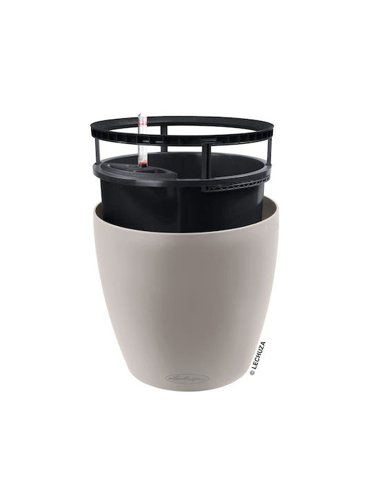 Lechuza Classico LS Self-Watering Flower Pot Sand Brown 49x49x46cm