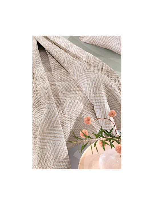 Guy Laroche Vera Vera Coverlet Set King Size Polyester Natural 250x240cm 2pcs