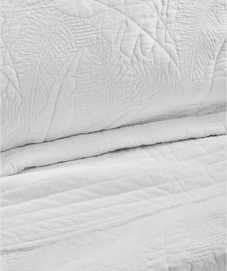 Kentia Kentia Tagesdecken King Size Baumwolle Weiß 260x250cm 3Stücke
