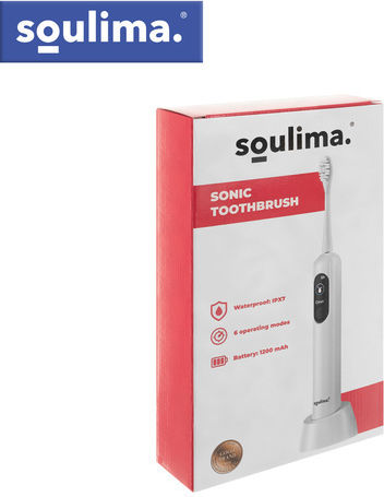 Soulima Ηλεκτρική Οδοντόβουρτσα με Θήκη Ταξιδίου 26850 Λευκή