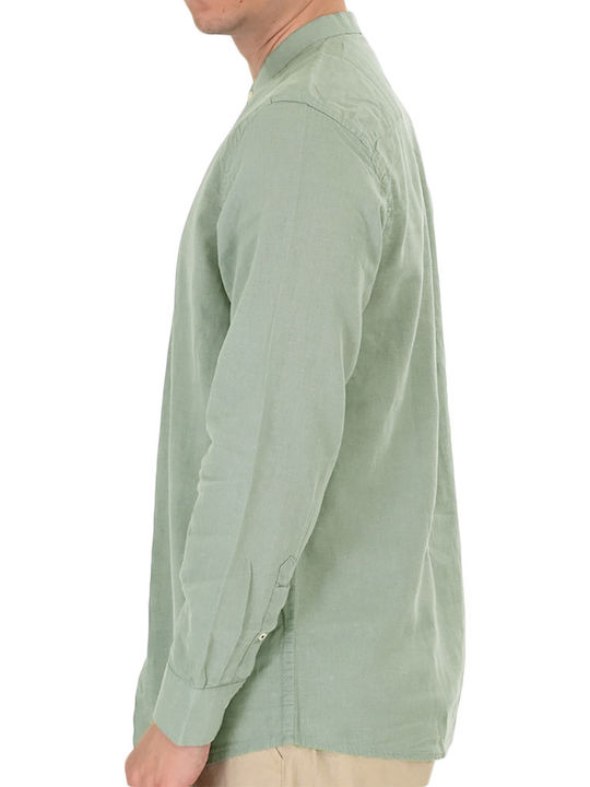 Camasa Barbati Maneca Lunga Regular Fit Mist Verde