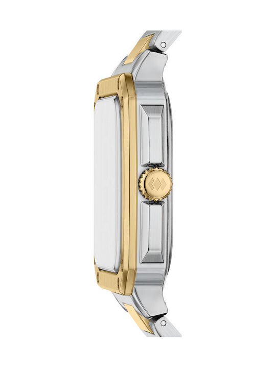 Fossil Crosby Ceas Bărbătesc 42mm Cu Baterie și Brățară din Oțel Multicolor