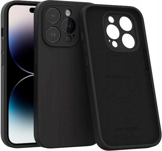 Spacecase Силиконова Задна Корица Черна (iPhone 14 Pro)