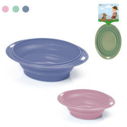 Georplast Plastik Futter Schale 1lt in Rosa Farbe