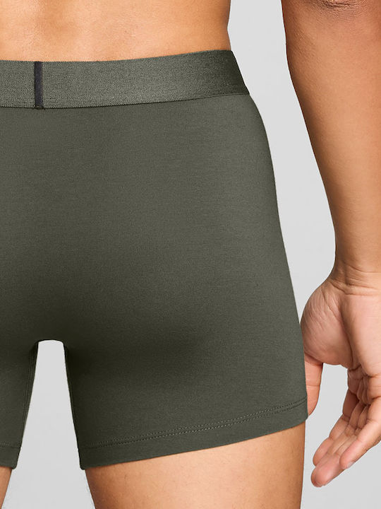 Herren Boxershorts Khaki 3er Pack