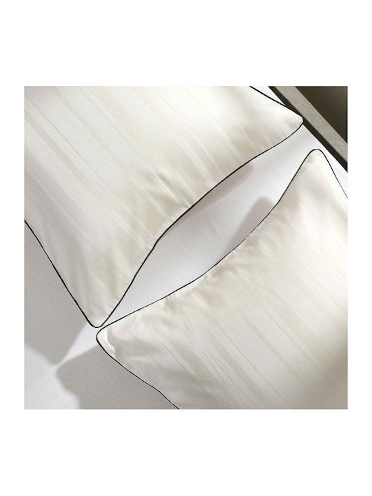 Hauz Sheet Sets Single 160x200cm. Limited Edition Stripe Ecru 3pcs