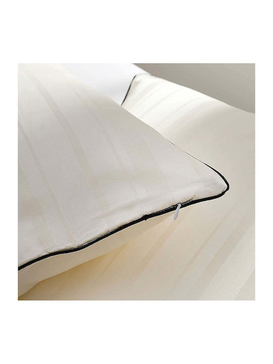 Hauz Sheet Sets Single 160x200cm. Limited Edition Stripe Ecru 3pcs