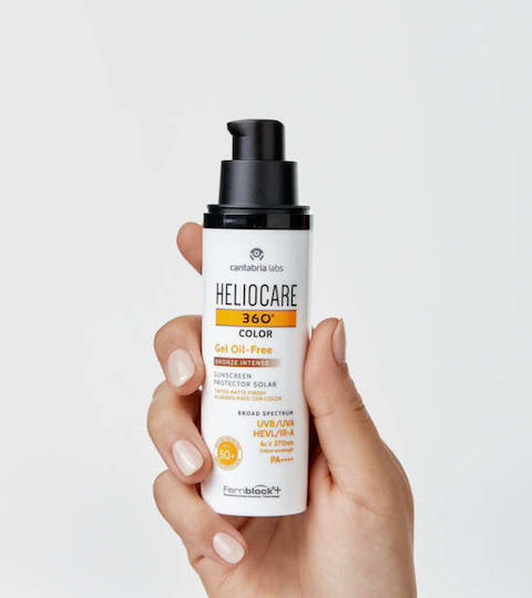 Cantabria labs Heliocare 360 Color Gel Oil-Free Αντηλιακό Gel Προσώπου SPF50 με Χρώμα Bronze Intense 50ml