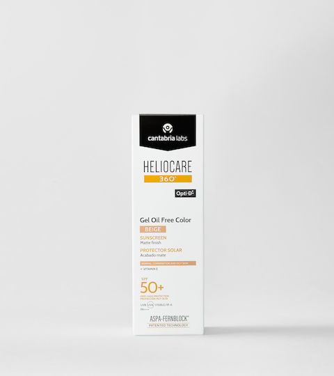 Cantabria labs Heliocare 360 Color Oil-Free Αντηλιακό Gel Σώματος SPF50 με Χρώμα Beige 50ml