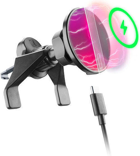 Cellular Line Car Mobile Mount with MagSafe Magnet Black