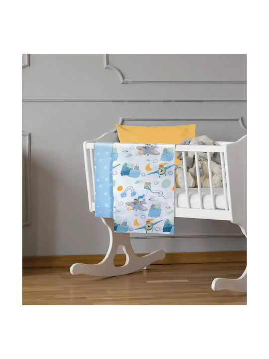 Greenwich Polo Club Set Baby Sheets Cradle Cotton Essential 8866 Blue 70x120cm 2pcs