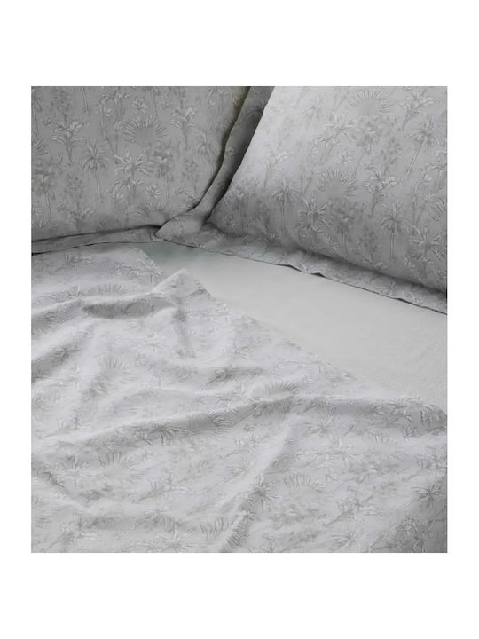 Das Home Happy Σετ Σεντόνια Υπέρδιπλα 240x260εκ. Grey (4τμχ)