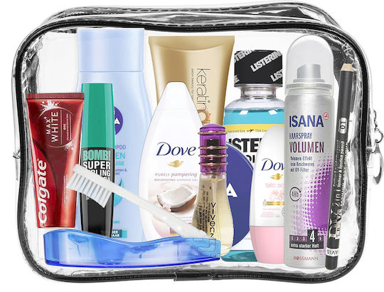 Stop To Shop Custom Bundle Travel Essentials Kit In A Pvc Vanity Case Women