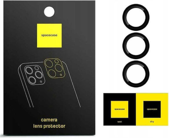 Tempered Glass Samsung Galaxy A57 A37 Spacecase Camera Ring Αντιχαρακτικό Γυαλί Προστασίας Φακό Κάμερας Πλαίσιο Αλουμινίου Black 5905719140540