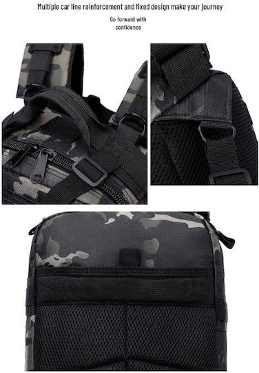Militärrucksack Schwarz 30lt