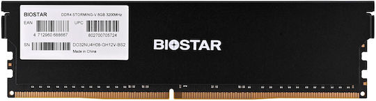 Biostar DDR4 με Module 1x8GB και Ταχύτητα 3200 για Desktop