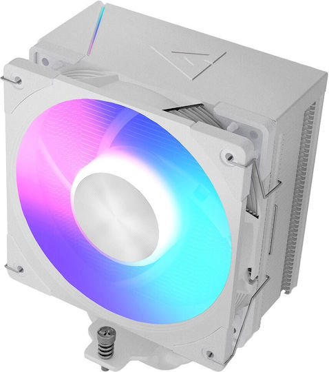 Modecom Volcano 0C T201 CPU Cooler for Socket AM4 AM5 1200 1700 with ARGB Lighting White