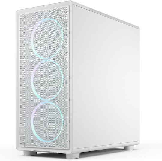 Fractal Design Epoch XL Gaming Full Tower Κουτί Υπολογιστή με Πλαϊνό Παράθυρο και RGB Φωτισμό Λευκό