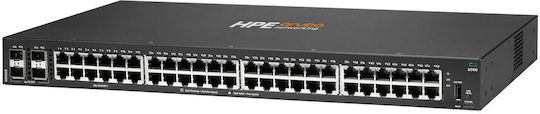 HP Aruba 6000 48G 4F Managed L2 Switch with 48 Gigabit (1Gbps) Ethernet Ports and 4 SFP Ports