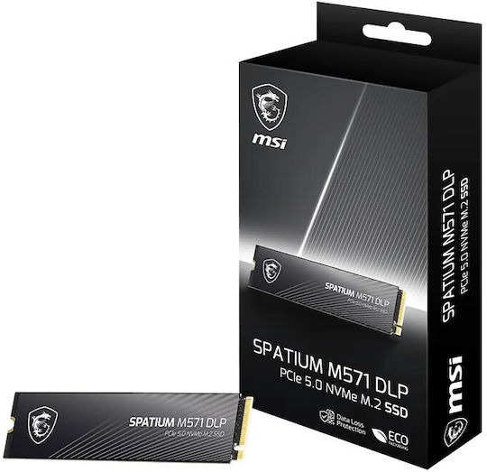 MSI Spatium M571 DLP SSD 4TB M.2 Type with PCI Express 5.0 Connection PS5 Compatible S78-440R220-P83