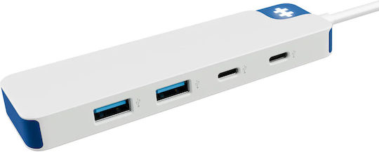 Hyper Hub 4 Θυρών USB 3.0 με σύνδεση USB-A Λευκό