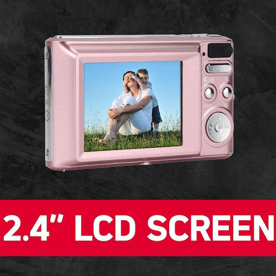 AgfaPhoto DC5500 Compact Φωτογραφική Μηχανή 24MP Ροζ