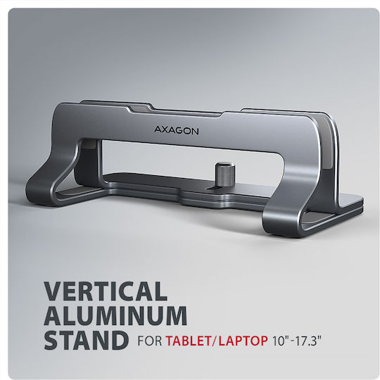 Axagon Axagon STND-VG Βάση Στήριξης για Laptop έως 17.3" Ασημί