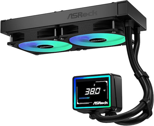 ASRock Challenger 240 Digital Water Cooling AIO CPU With 2 Fans 120mm And ARGB Lighting