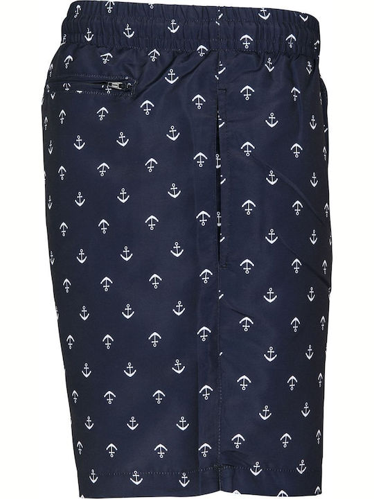 Herren-Bademode Kurze Hosen Anchor Navy mit Muster
