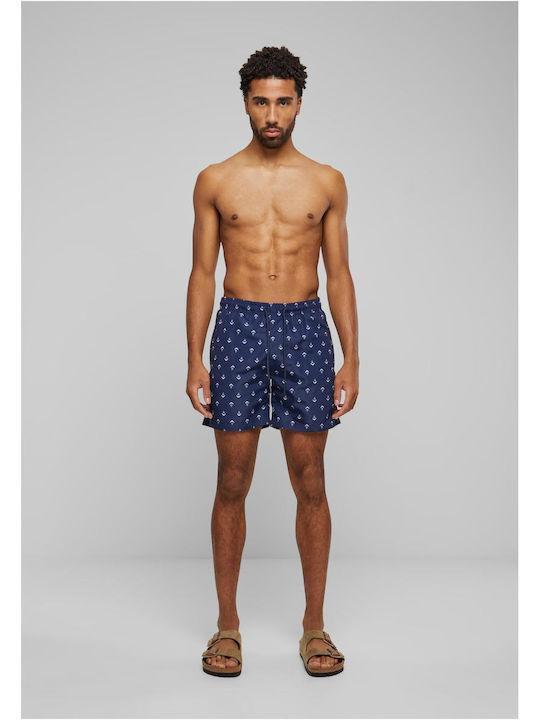 Herren-Bademode Kurze Hosen Anchor Navy mit Muster