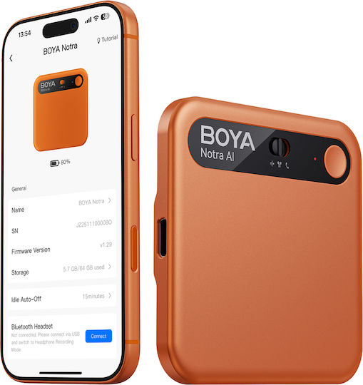 Boya Диктофон с Вътрешна Памет 64GB