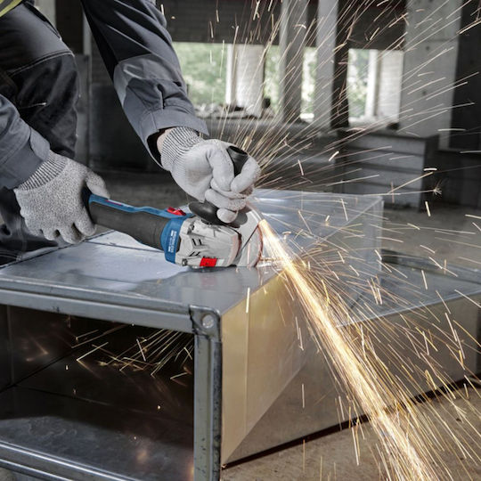 Bosch GBH Battery Tool Set Angle Grinder Screwdriver Drill & Hammer Brushless 18V with 2 Batteries 4Ah and Case