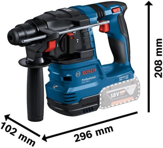 Bosch GBH Battery Tool Set Angle Grinder Screwdriver Drill & Hammer Brushless 18V with 2 Batteries 4Ah and Case