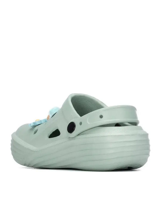 Kids Beach Clogs Green