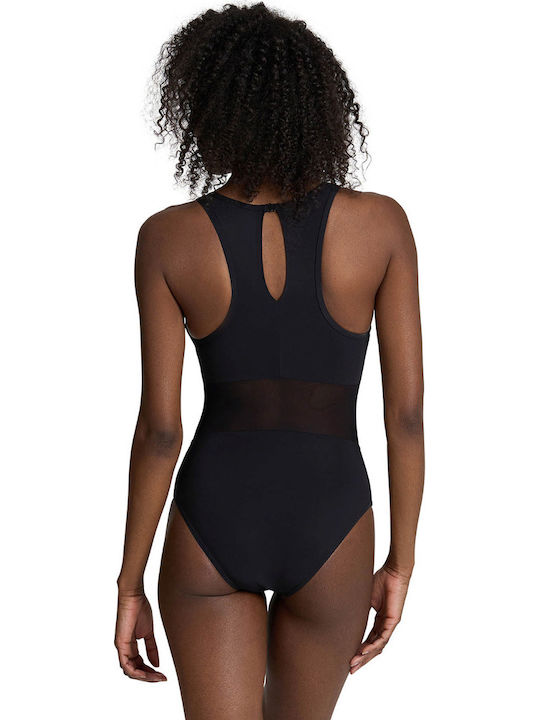 Back Αθλητικό Ολόσωμο Μαγιό Black
