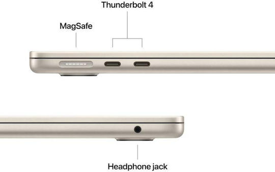 Apple MacBook Air 15.3" IPS Retina Display (M5-10-Core/16GB/512GB SSD/10-Core GPU) Starlight (International English Keyboard)