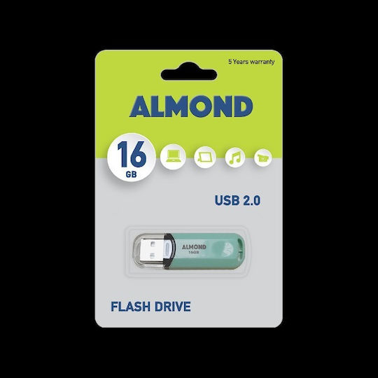 Almond Prime 16GB USB 2.0 Stick Μπλε