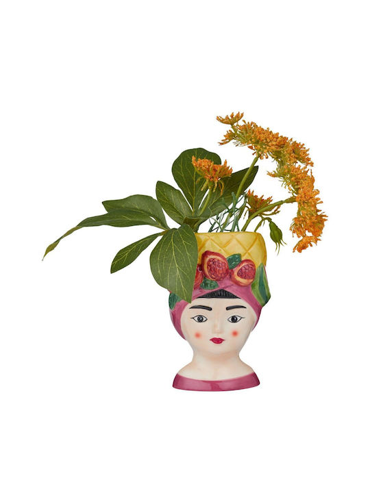 Butlers Dekorative Keramikvase Pineapple Gelbe 10x10xH14cm