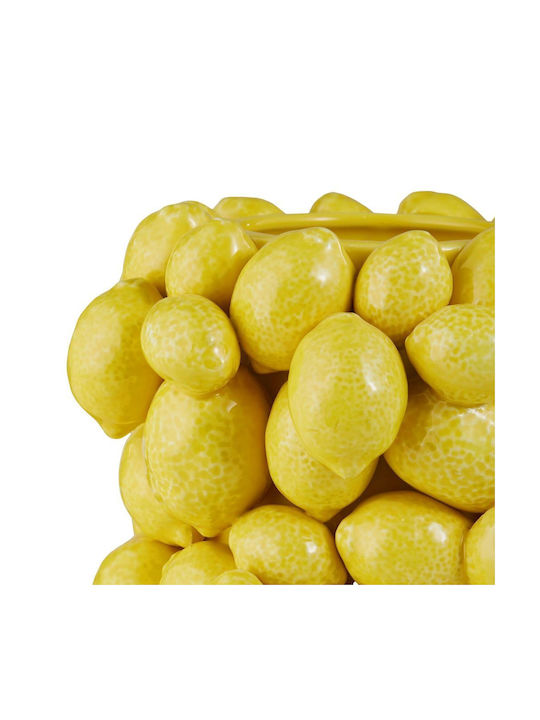 Butlers Διακοσμητικό Βάζο Κεραμικό Lemon Κίτρινο 19x20xΥ23cm