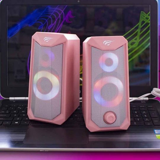 Havit SK202 2.0 Speakers 3W Pink