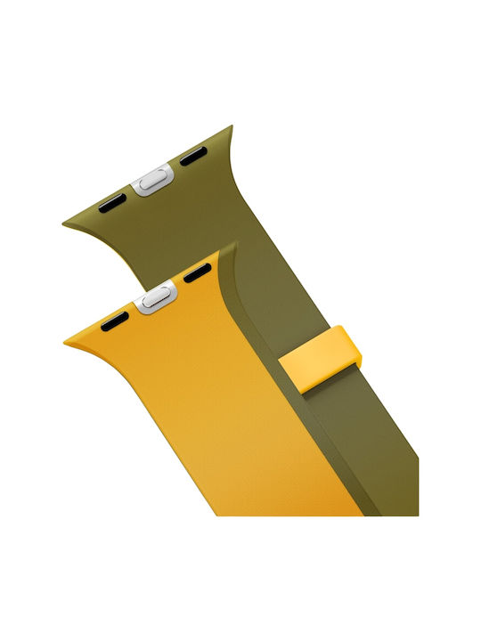 Watch Strap Uniq Revix Iv Premium Apple Watch 49 46 45 44mm Edition Reversible Magnetic Yellow-Green