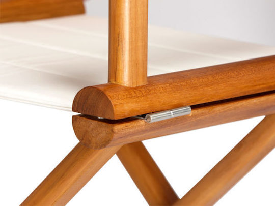 Marine Business Καρέκλα Σκηνοθέτη Πτυσσόμενη Teak Εκρού