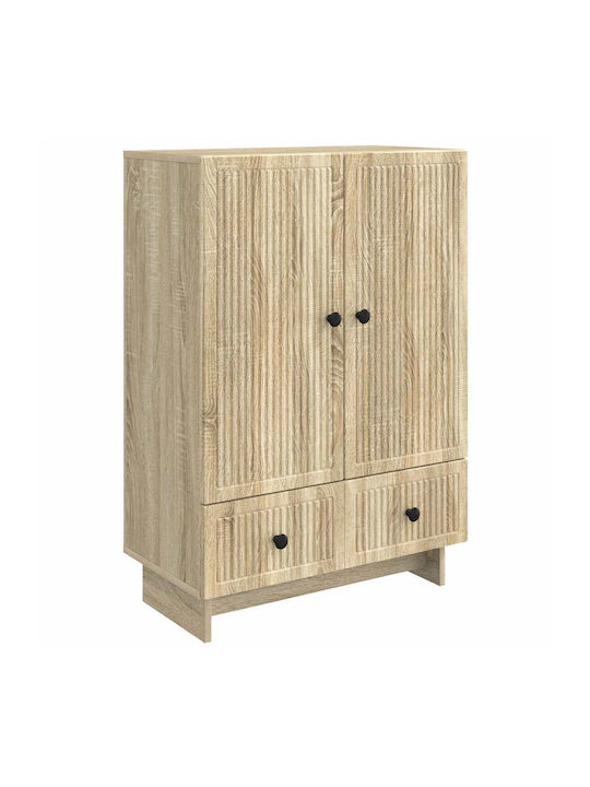 Буфет Дървен с Чекмеджета Дъб Сонома 66x34.5x95см