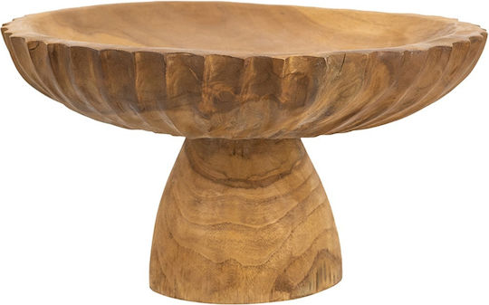 Artekko Decorative Wooden Brown Platter 30x30x14cm