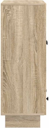 Wooden Sideboard with Drawers Sonoma Oak 66x34.5x95cm