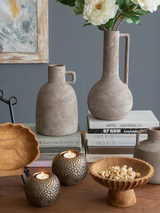 Artekko Decorative Wooden Brown Platter 20x20x10cm