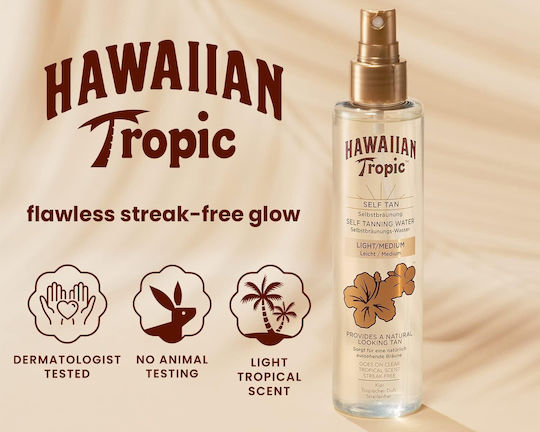 Hawaiian Tropic Self Tanning Spray Σώματος Light / Medium 190ml