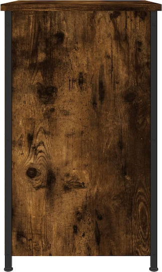Nachttisch Holz mit Metallbeinen Braun 40x36x60cm
