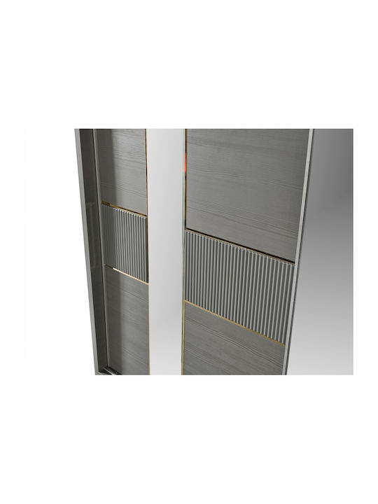Stewehome Set De Mobilier Pentru Dormitor 5 Bucăți Gri 160x200cm