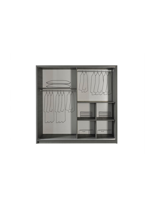 Stewehome Set De Mobilier Pentru Dormitor 5 Bucăți Gri 160x200cm